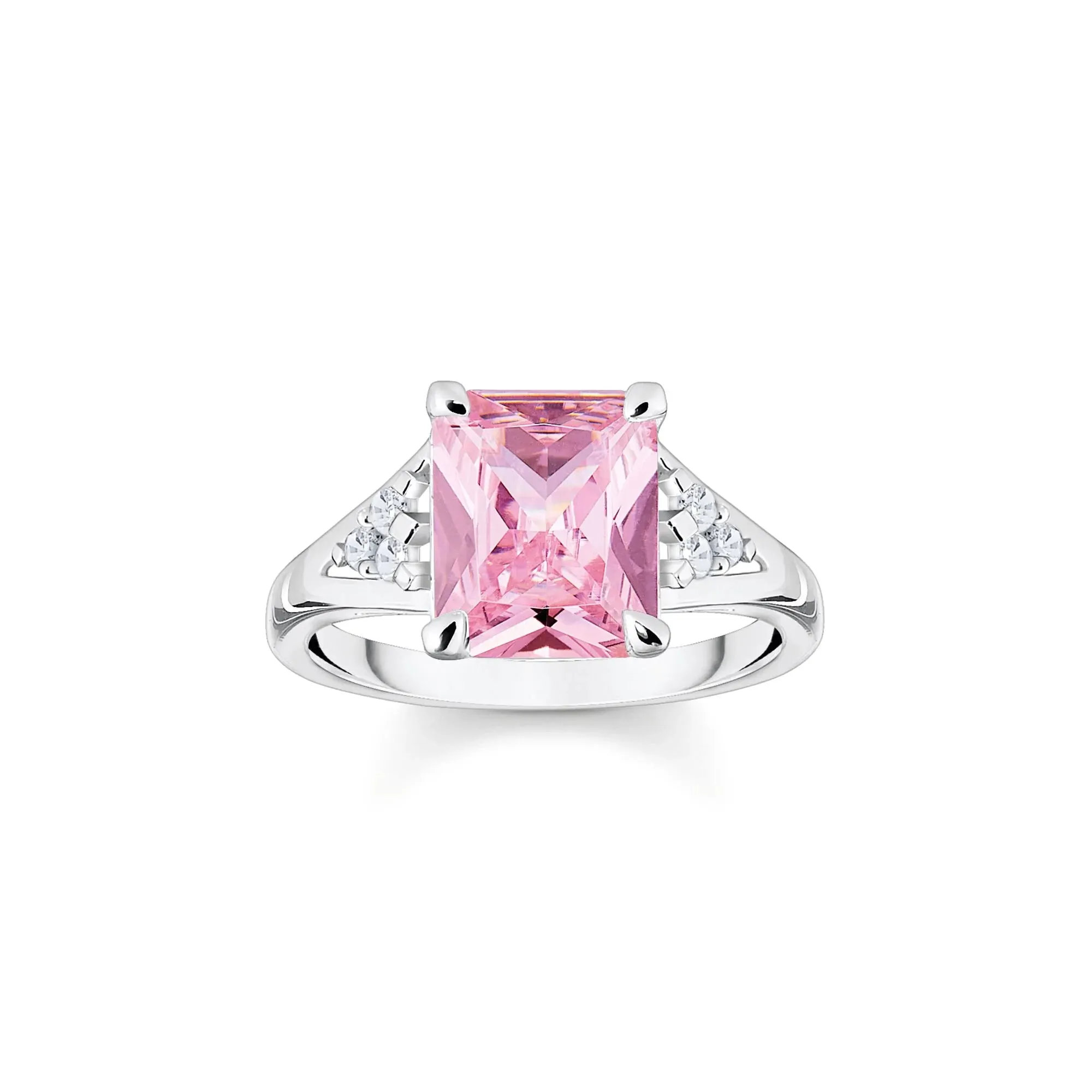 Thomas Sabo Damenring Heritage Pink Silber Cocktailring