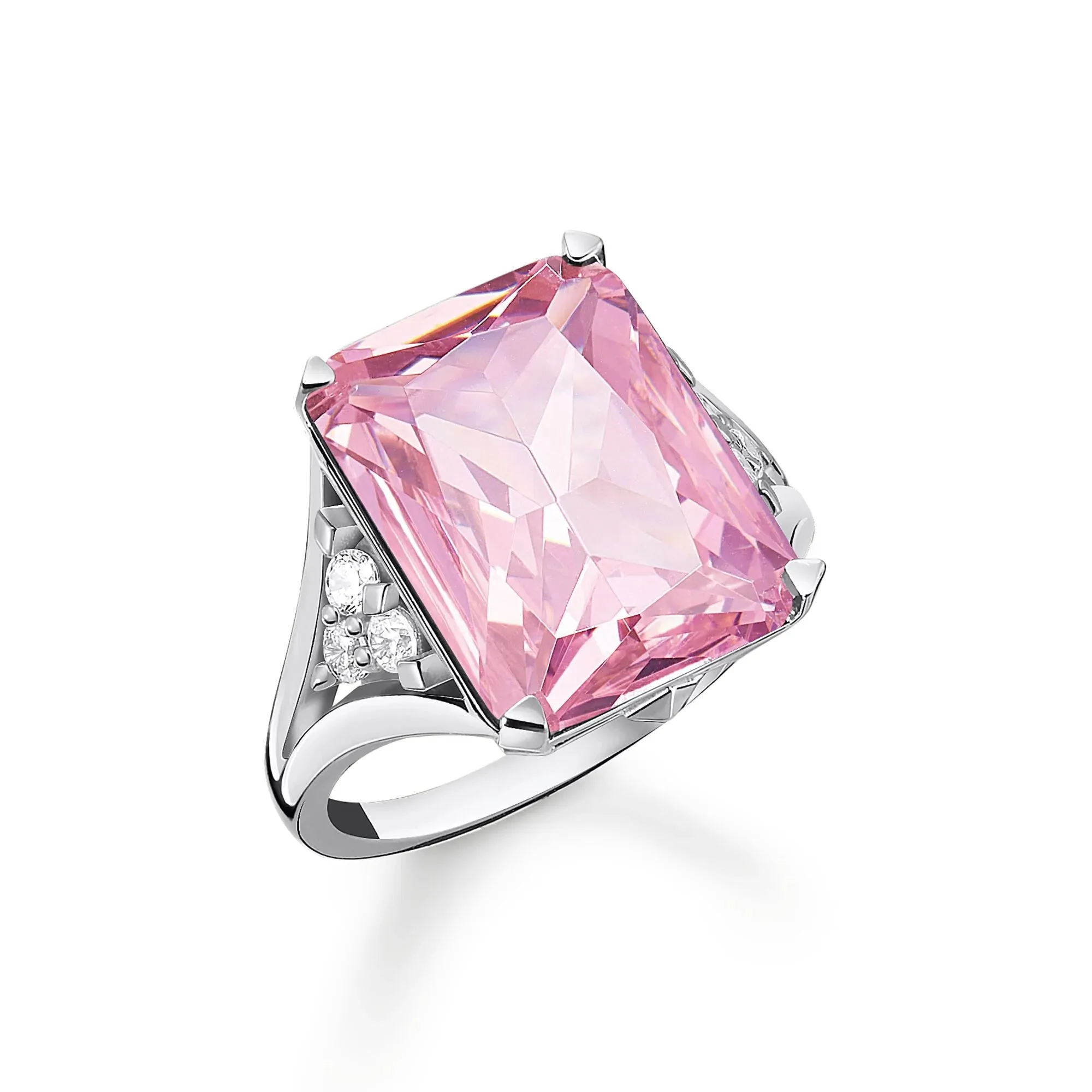 Thomas Sabo Damenring Heritage Pink Stone Silberring
