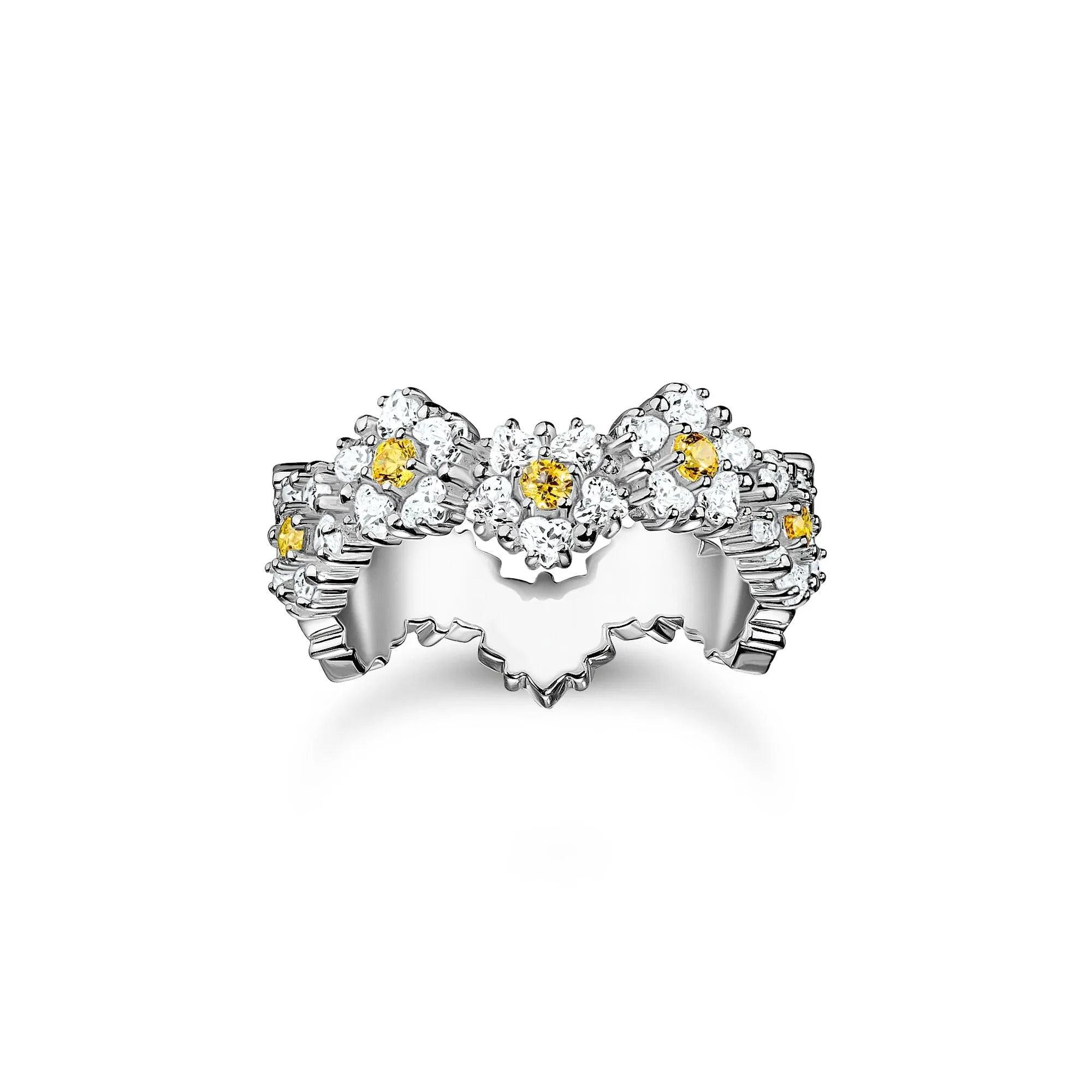 Thomas Sabo Damenringe Niedlicher Gänseblümchen-Ring in Silber