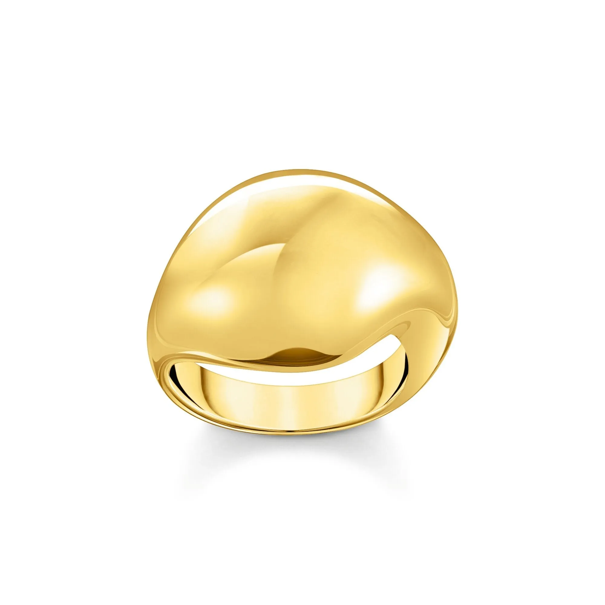 Thomas Sabo Damenring Ring in organischer Tropfenform aus Gold