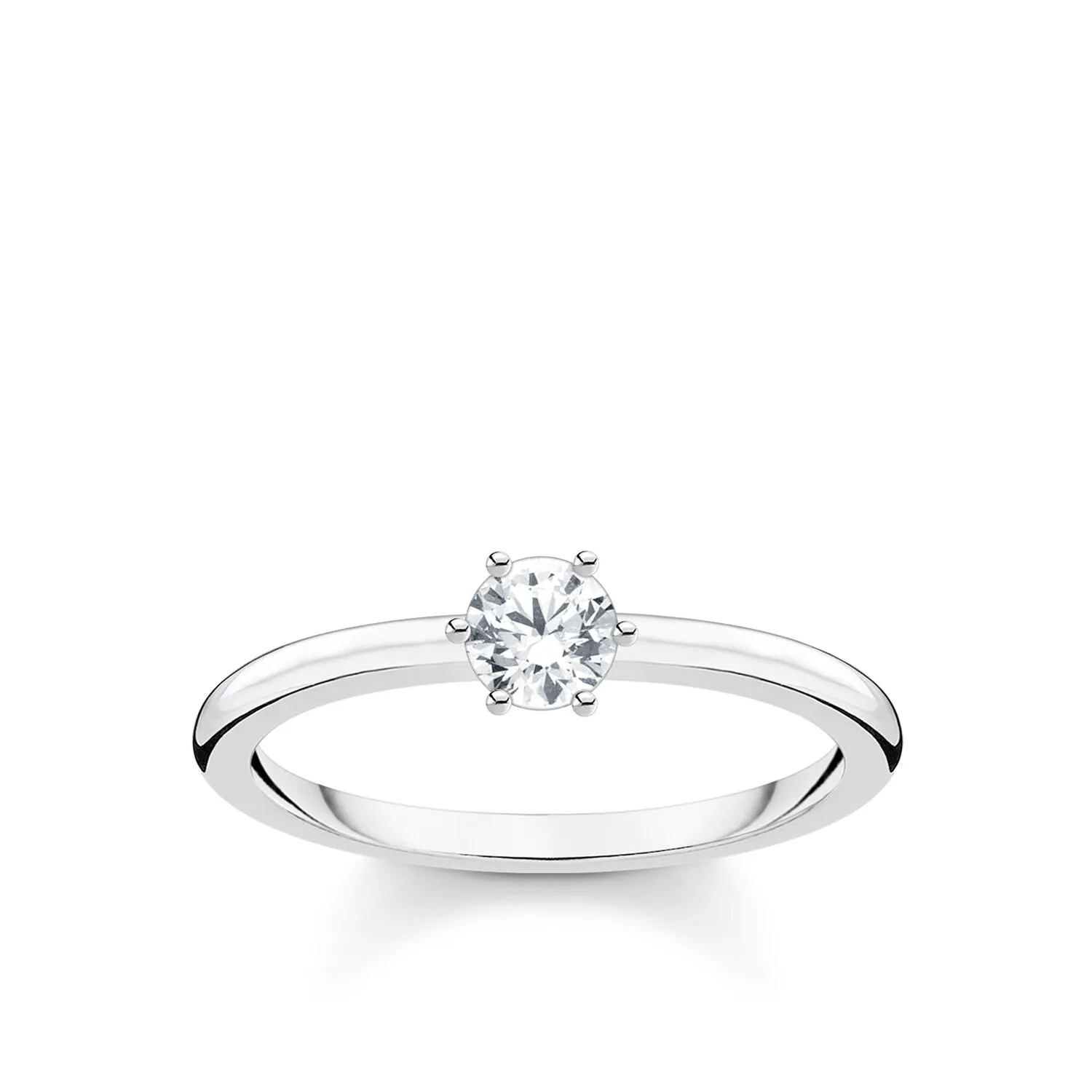 Thomas Sabo Damenringe Ring mit weißem Stein