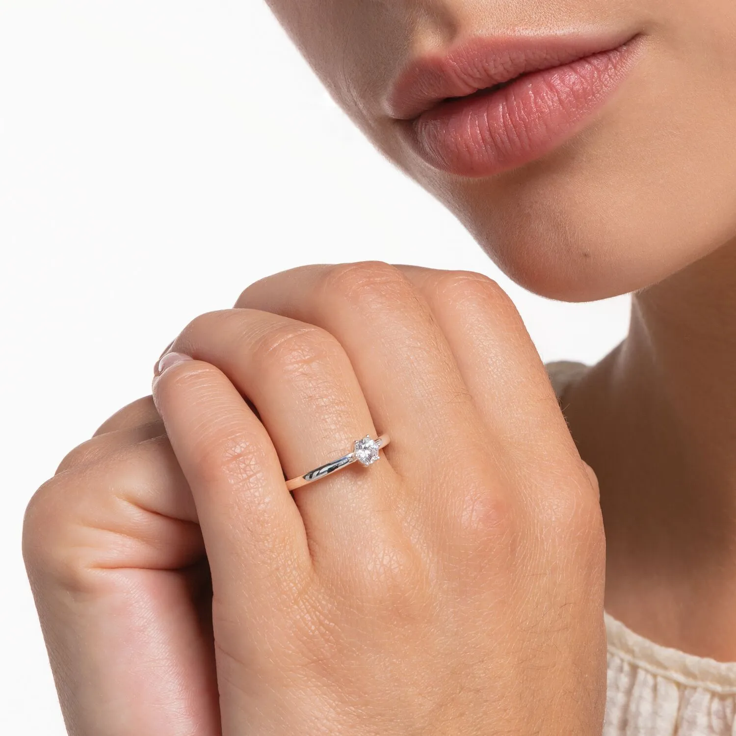 Thomas Sabo Damenringe Ring mit weißem Stein