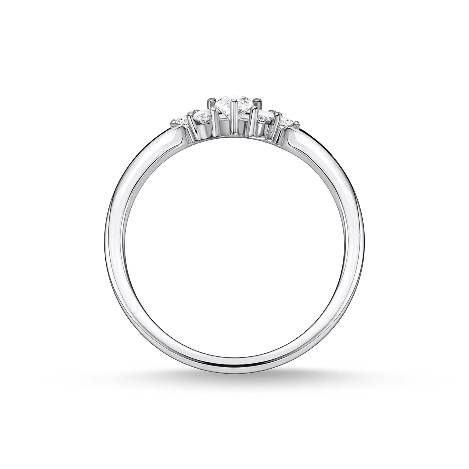 Thomas Sabo Damenringe Ring mit weißen Steinen