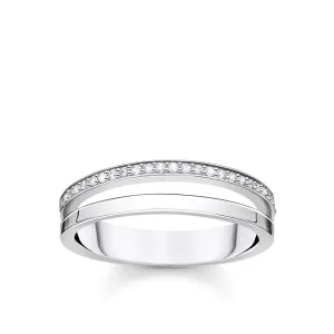Thomas Sabo Damenringe Ring mit weißen Steinen