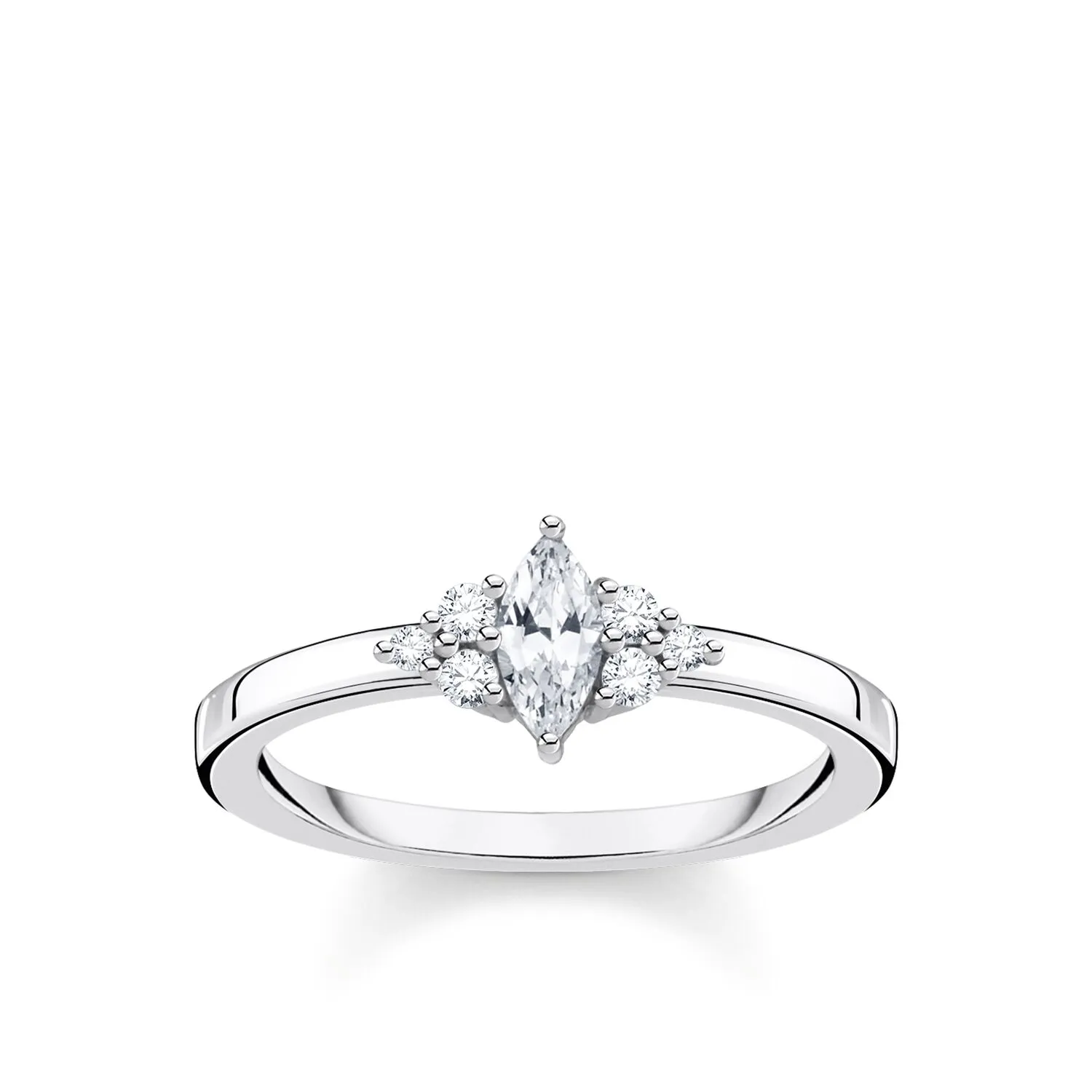 Thomas Sabo Damenringe Ring mit weißen Steinen