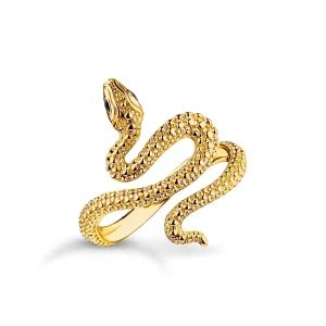 Thomas Sabo Damenringe Romantik-Schlange-Ring Gold