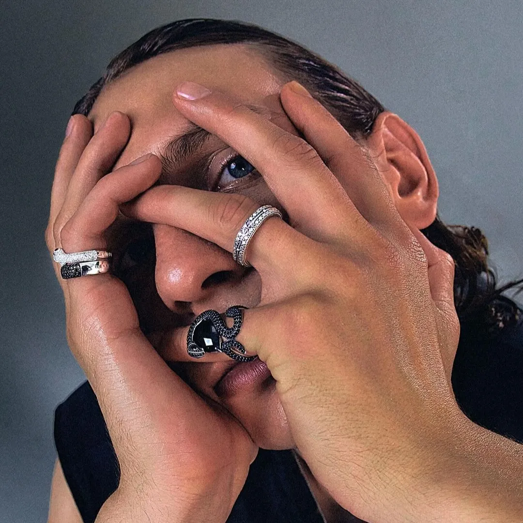Thomas Sabo Damenringe Schlangenring mit weißem Zirkonia