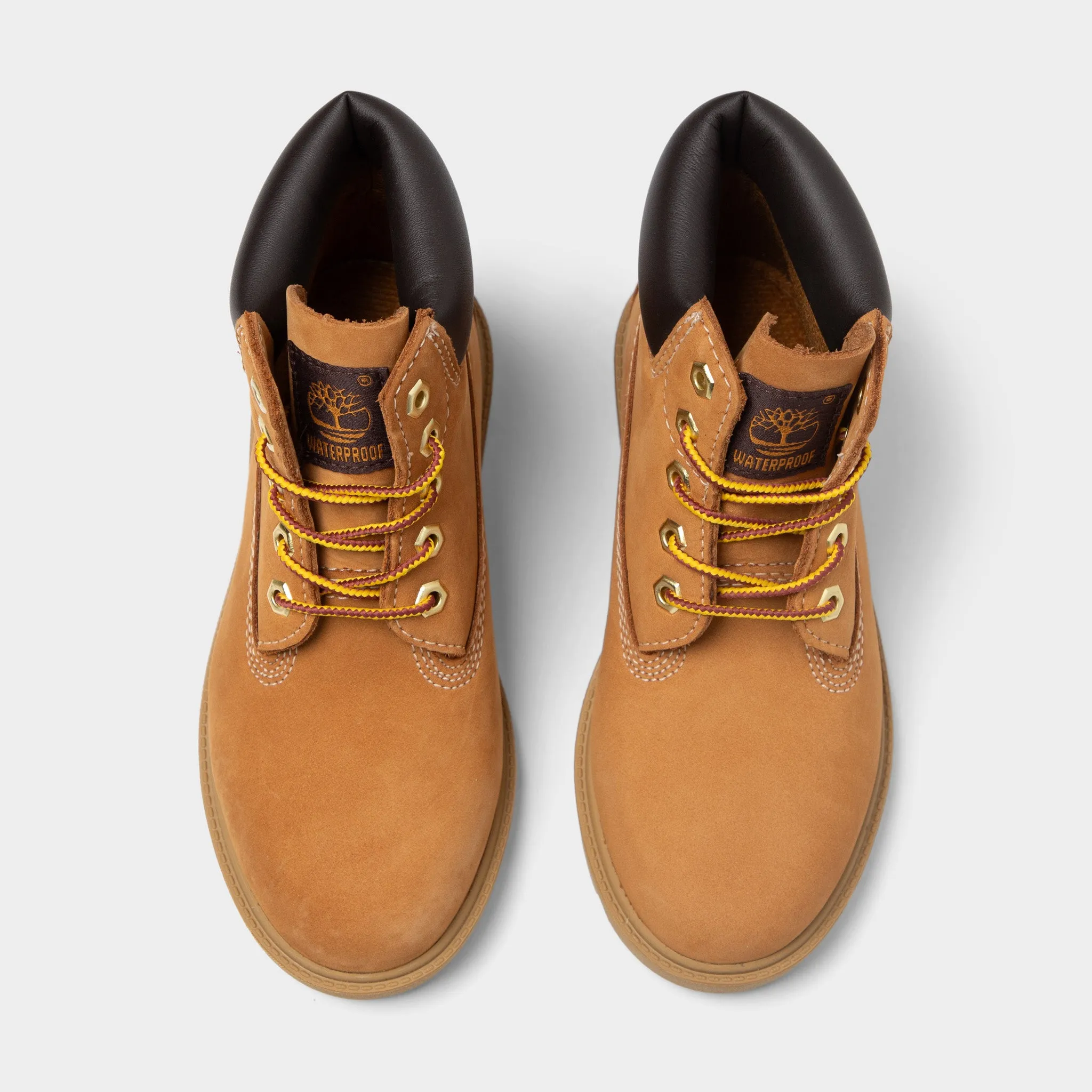 Timberland Kinder 6-Zoll Premium wasserdichte Stiefel / Weizen Timberland Schuhe