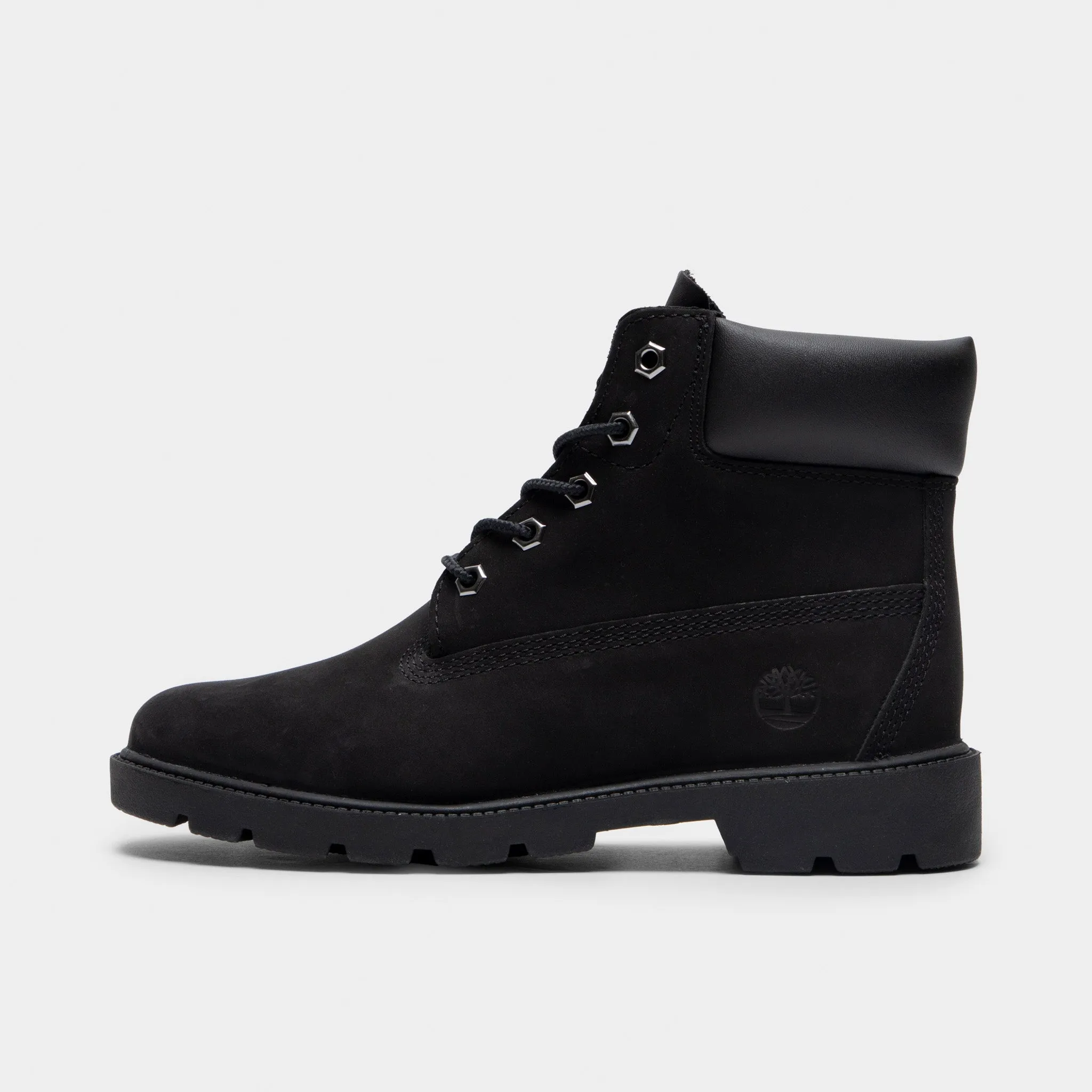 Timberland Juniors' 6-Zoll wasserdichte Premium-Stiefel / Schwarze Timberland-Schuhe