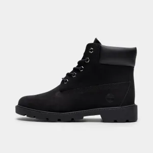 Timberland Juniors' 6-Zoll wasserdichte Premium-Stiefel / Schwarze Timberland-Schuhe