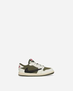 Travis Scott Air Jordan 1 Low (TD) Sneakers Mittel Oliv