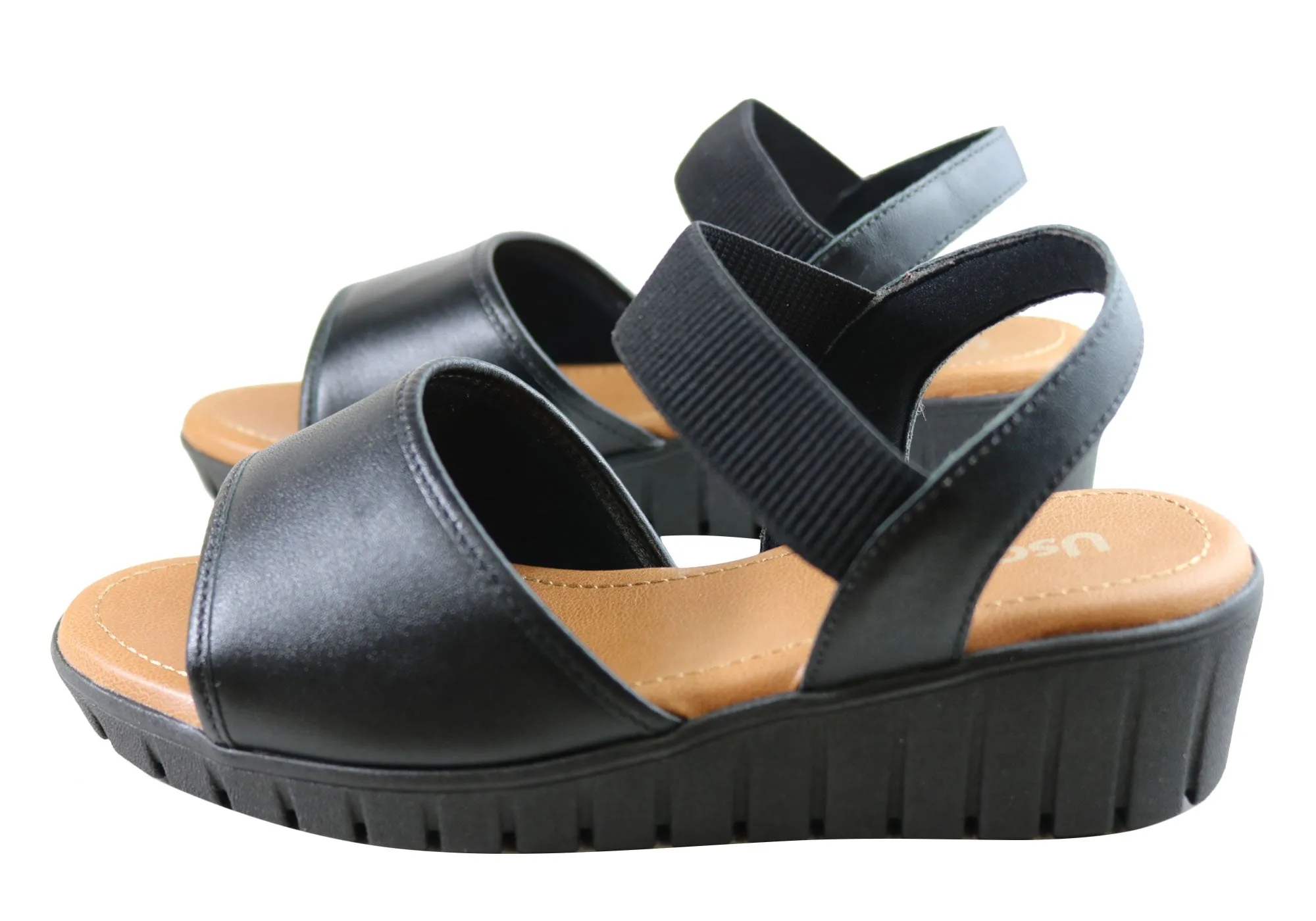 Usaflex Josa Damen Bequeme Ledersandalen Hergestellt In Brasilien Usaflex Schuhe