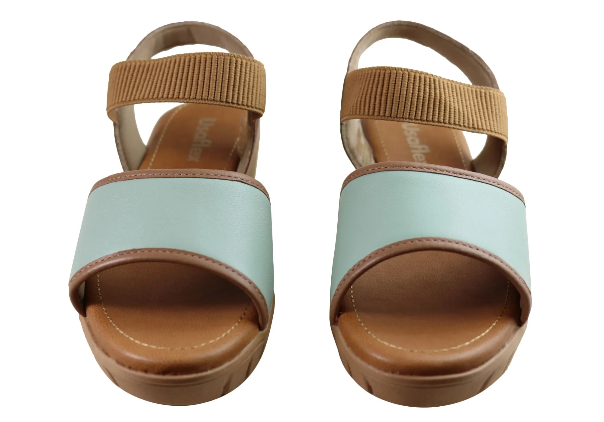 Usaflex Josa Damen Bequeme Ledersandalen Hergestellt In Brasilien Usaflex Schuhe