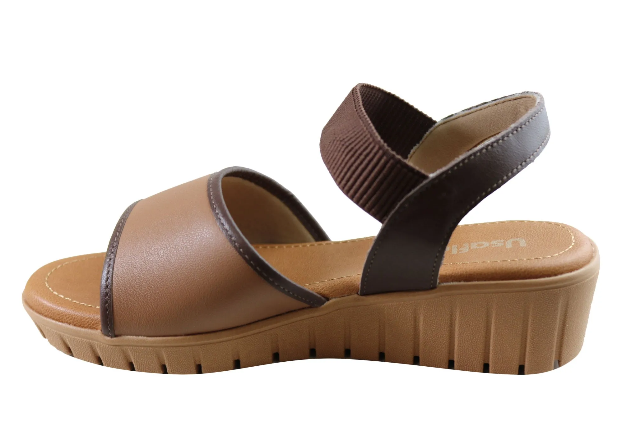 Usaflex Josa Damen Bequeme Ledersandalen Hergestellt In Brasilien Usaflex Schuhe