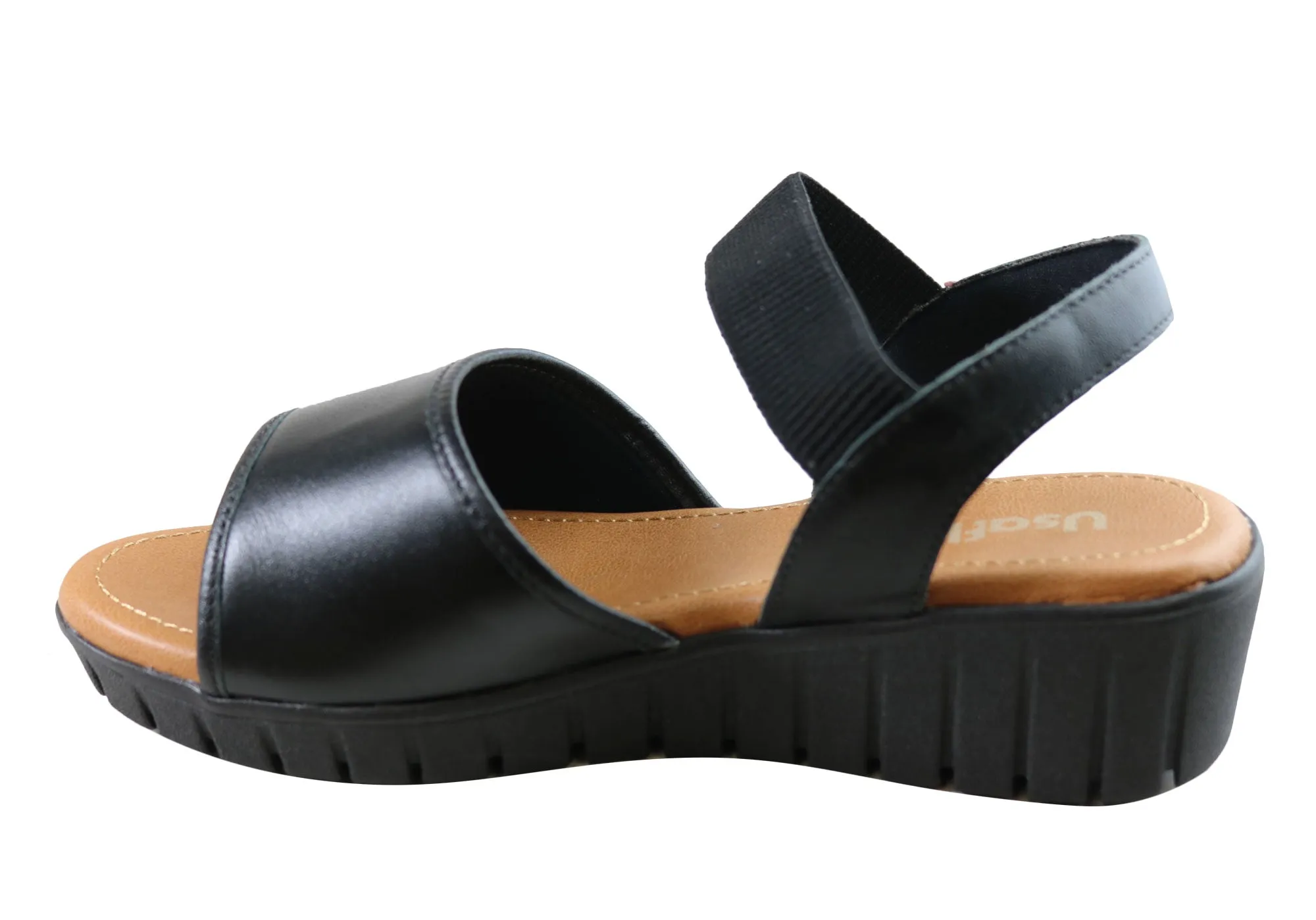 Usaflex Josa Damen Bequeme Ledersandalen Hergestellt In Brasilien Usaflex Schuhe