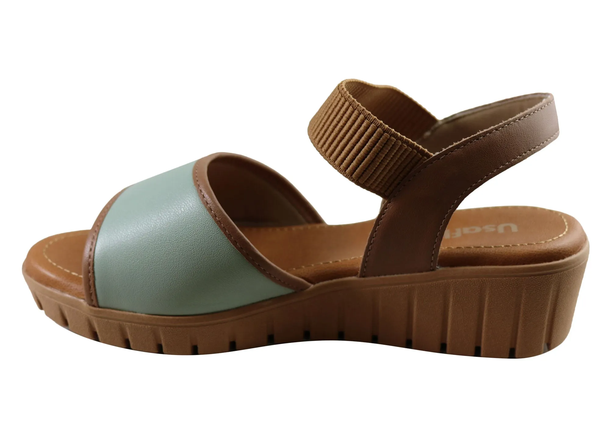 Usaflex Josa Damen Bequeme Ledersandalen Hergestellt In Brasilien Usaflex Schuhe
