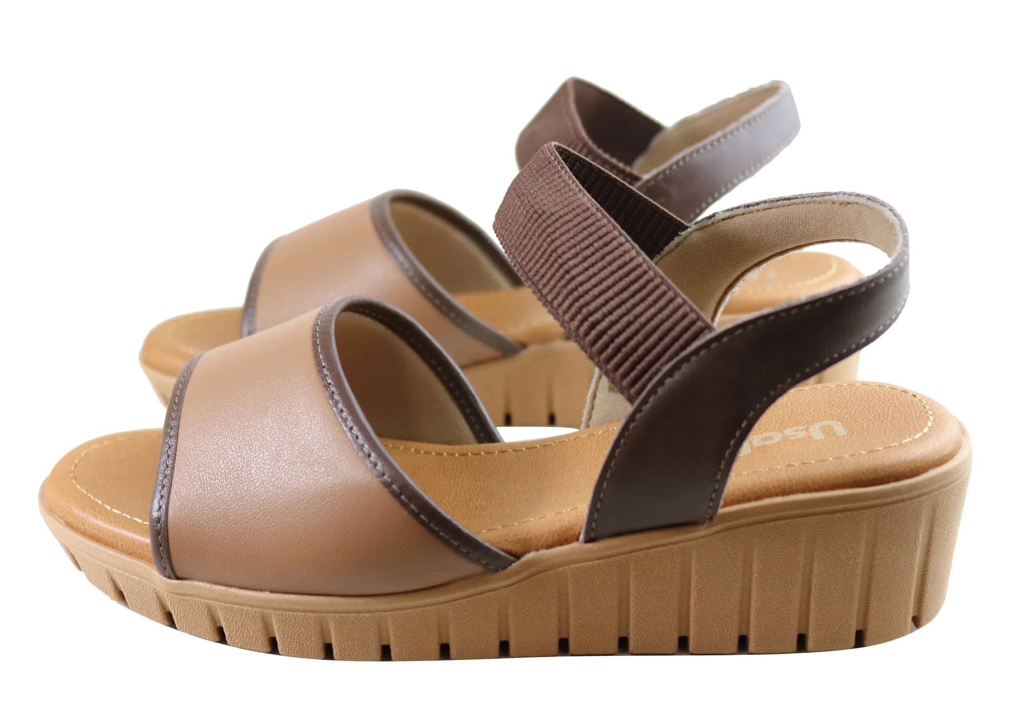 Usaflex Josa Damen Bequeme Ledersandalen Hergestellt In Brasilien Usaflex Schuhe