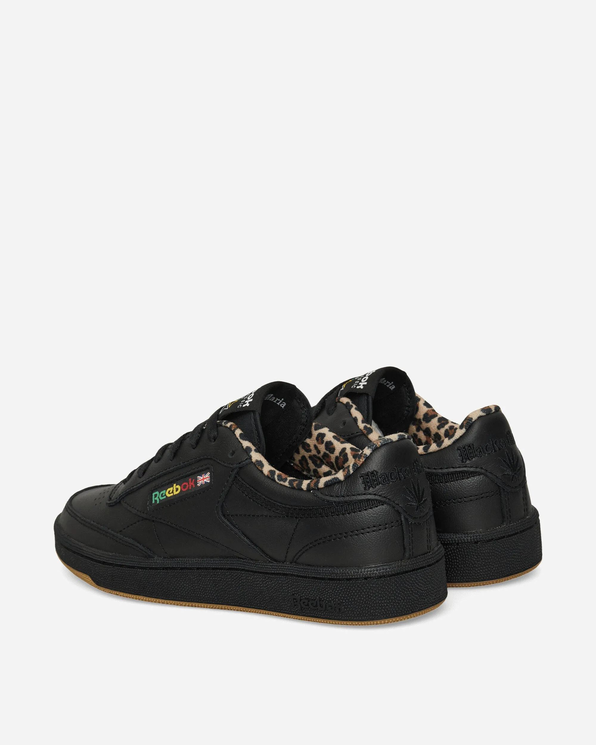 WACKO MARIA Club C 85 Vintage Sneakers Schwarz / Leopard
