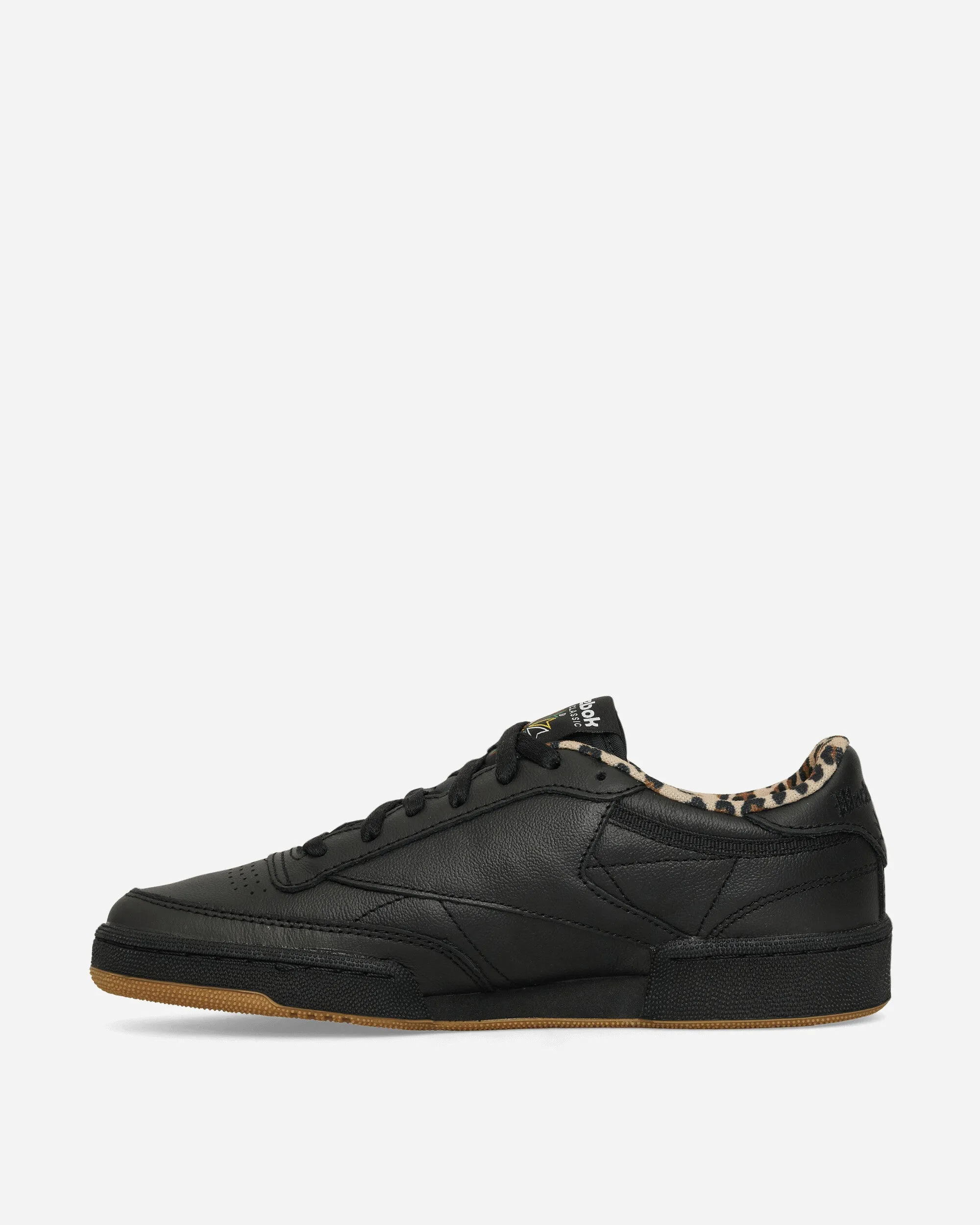 WACKO MARIA Club C 85 Vintage Sneakers Schwarz / Leopard