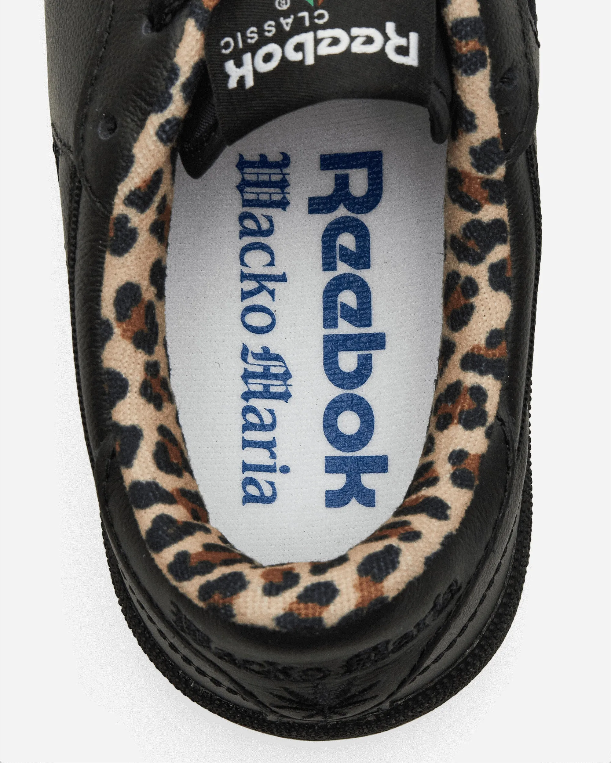 WACKO MARIA Club C 85 Vintage Sneakers Schwarz / Leopard