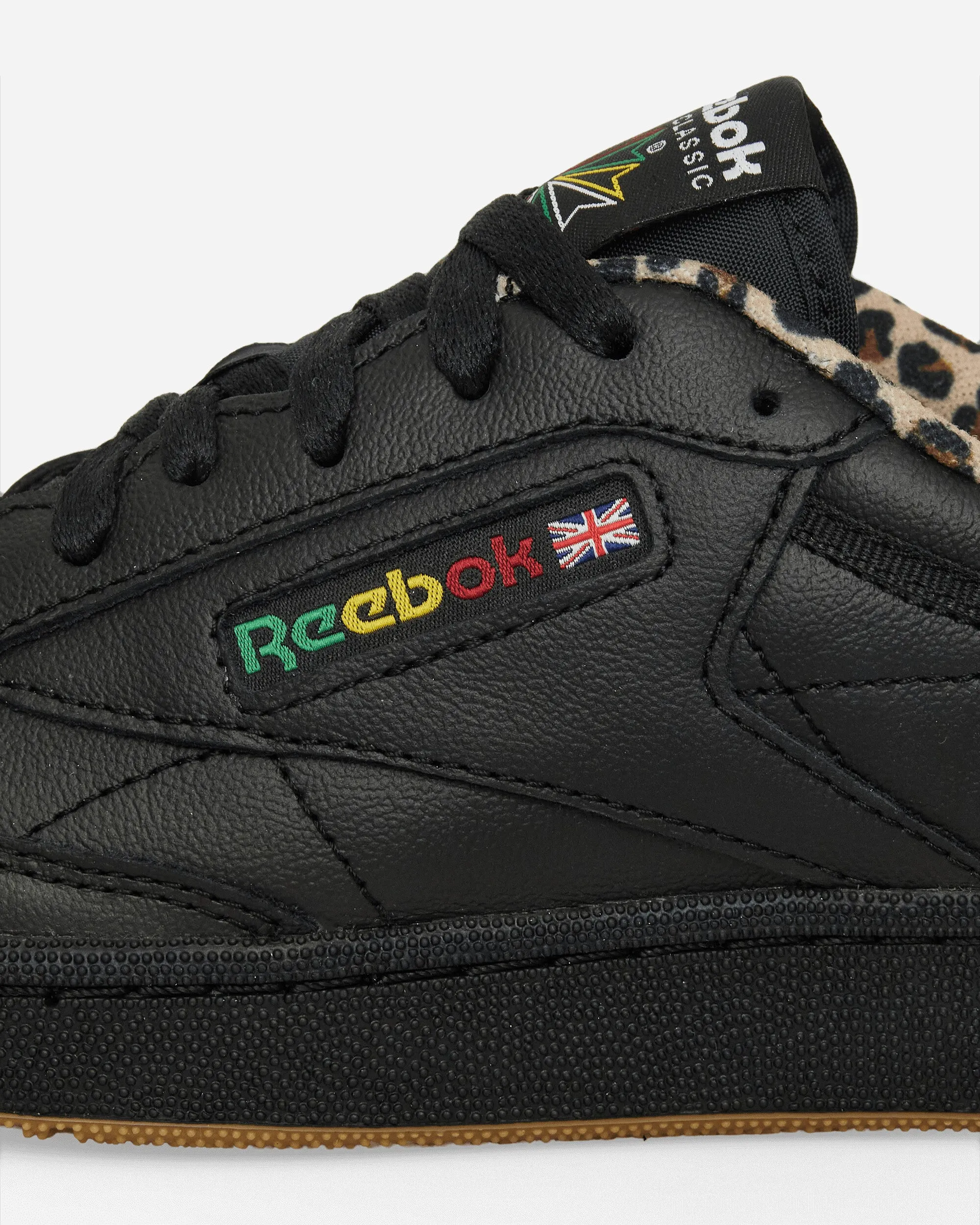 WACKO MARIA Club C 85 Vintage Sneakers Schwarz / Leopard