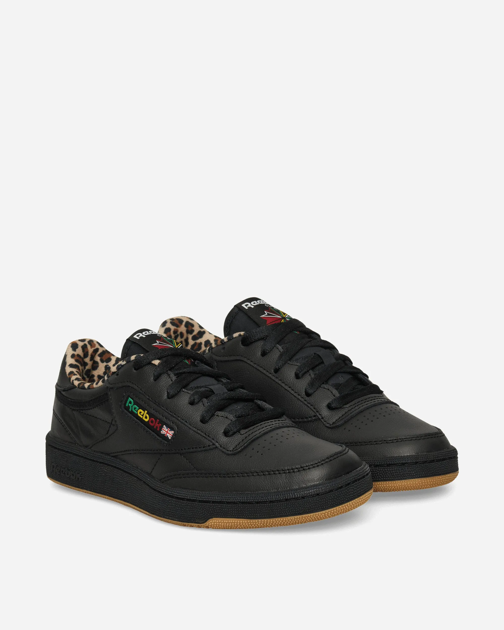 WACKO MARIA Club C 85 Vintage Sneakers Schwarz / Leopard