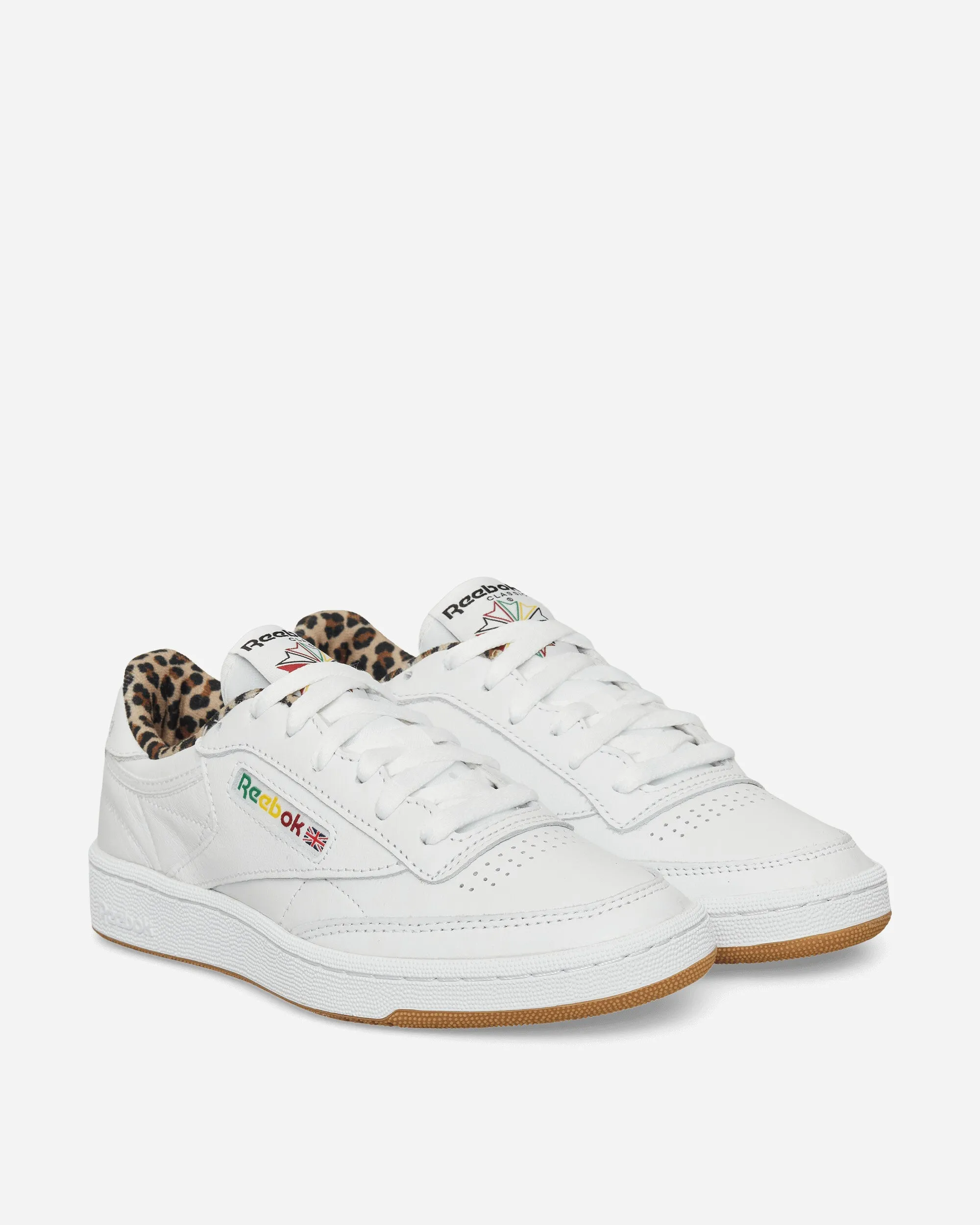 WACKO MARIA Club C 85 Vintage Sneakers Weiß / Leopard