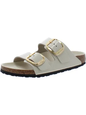 Damen Kunstleder Schlupf-Sandalen