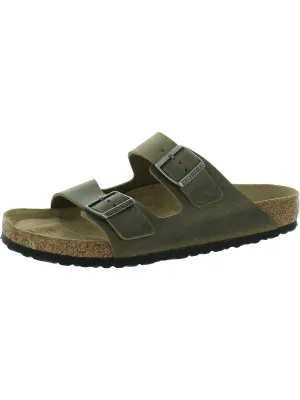 Damen Leder Soft-Fußbett Schlappen Sandalen