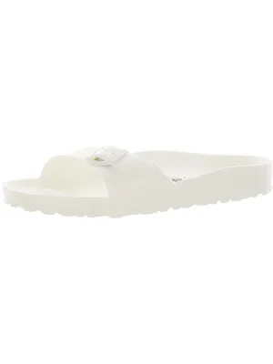 Damen Slide-Sandalen mit offener Spitze zum Schlüpfen