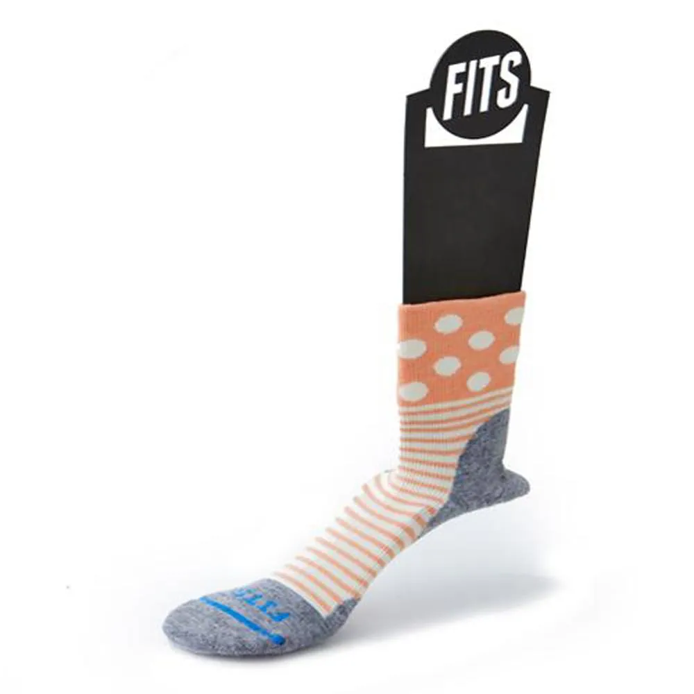Damen Performance Trail Socken mit Polka-Punkten und Viertellänge