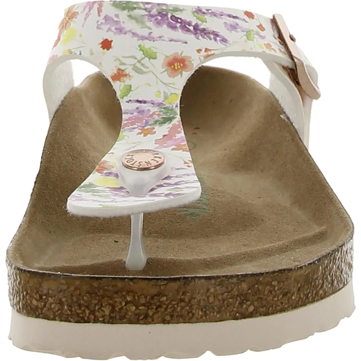 Damen Schlupf Flache Zehensteg Sandalen