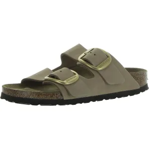 Damen Wildleder Schlupf-Sandalen mit Fußbett