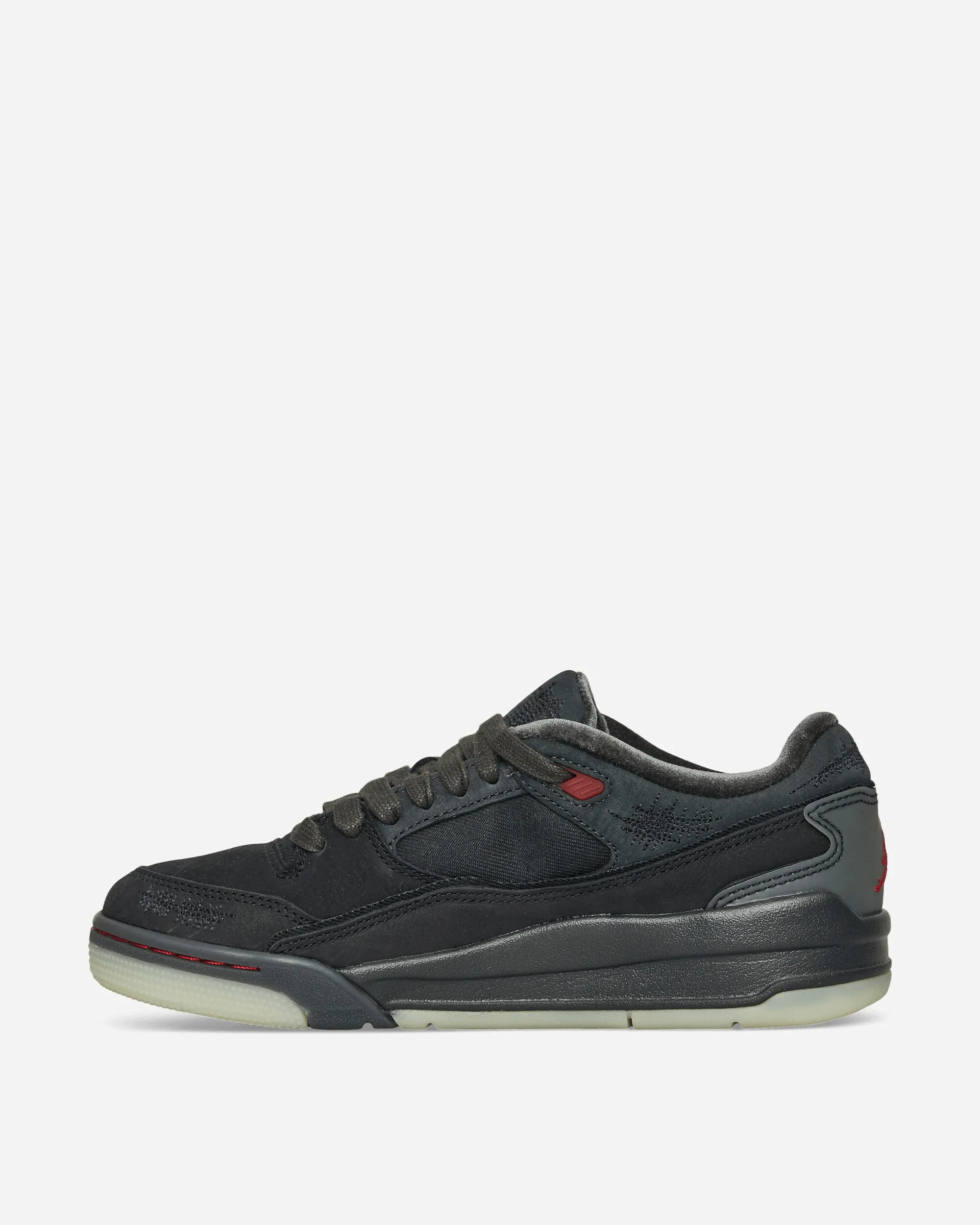 Damensneaker Téla Jordan Flight Court Schwarz / Hochschulrot