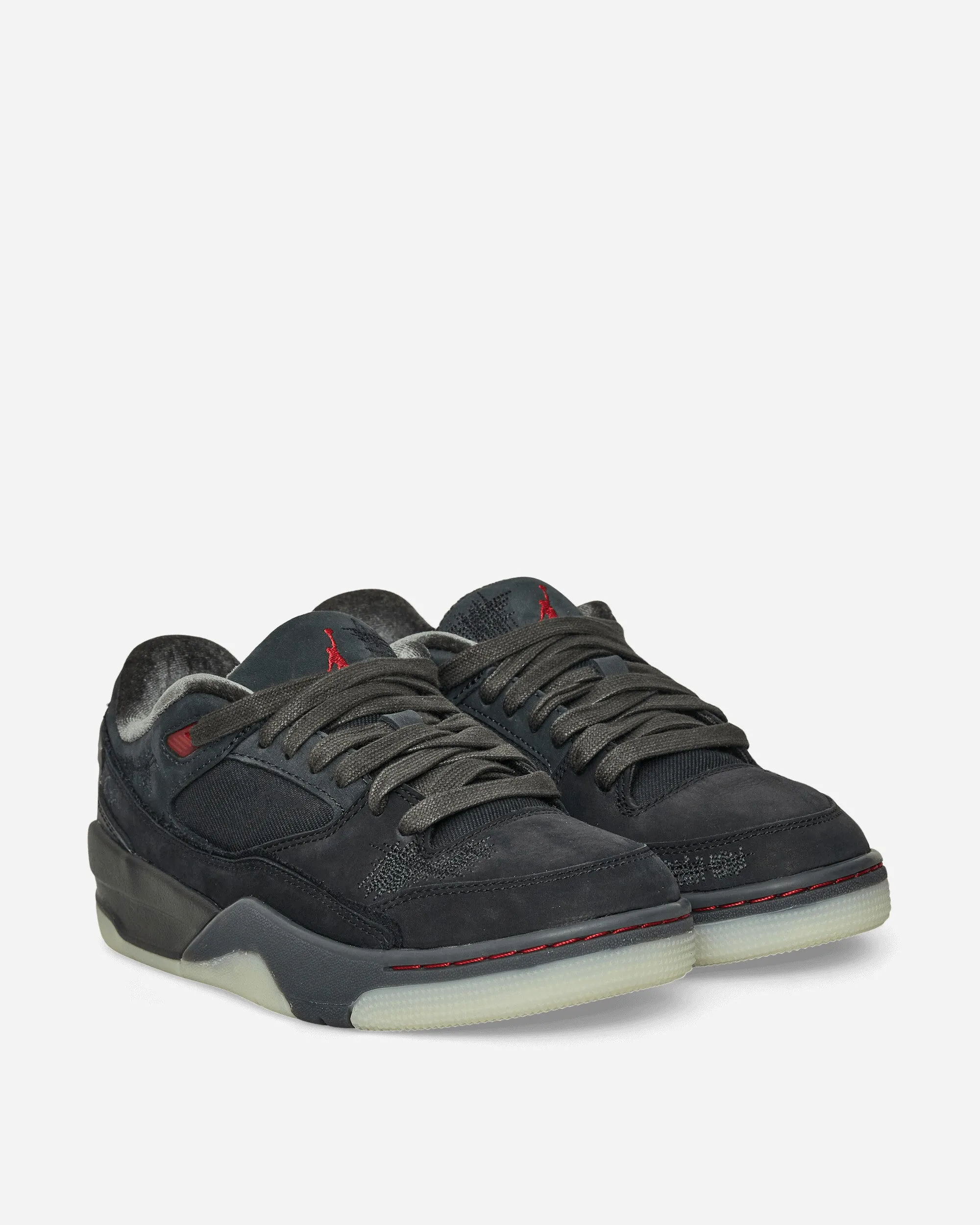Damensneaker Téla Jordan Flight Court Schwarz / Hochschulrot